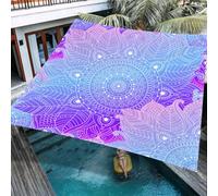 ENEN Voile d'Ombrage Imperméable Carré, Toile Ombrage Exterieur Toile Pergola Protection des Rayons UV, Toile Ombrage pour Plein Air, Jardin & Terrasse (Mandalas 31,1.8x1.8m)
