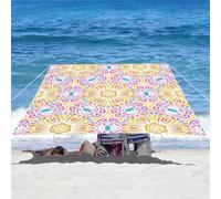 ENEN Voile d'Ombrage Imperméable, Rectangle Ombrage Exterieur Toile Pergola Protection des Rayons UV, Toile Ombrage pour Plein Air, Jardin & Terrasse -Boho Classique (Jaune,2x2m)