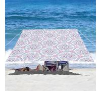 ENEN Voile d'Ombrage Imperméable, Rectangle Ombrage Exterieur Toile Pergola Protection des Rayons UV, Toile Ombrage pour Plein Air, Jardin & Terrasse -Boho Classique (Rose,1.5x1.5m)