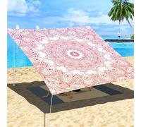ENEN Voile d'Ombrage Imperméable, Rectangle Ombrage Exterieur Toile Pergola Protection des Rayons UV, Toile Ombrage pour Plein Air, Été Jardin & Terrasse (Rouge,2x2m)