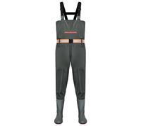ENEN Waders Peche Homme Femme 36-46, Cuissarde de Peche Grande Taille, Nylon Composite PVC Pantalon de Bassin avec Bottes en Caoutchouc Antidérapant pour Les Travaux sous-Marins (Vert Militaire,40)