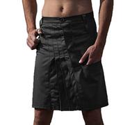 ENENEN Jupe plissée pour Hommes Jupe de Poche Mode Vintage Jupe de Bataille médiévale Jupe de samouraï de Couleur Unie pour Hommes