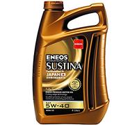 ENEOS SUSTINA 5W-40 - Huile Moteur - Engine Oil - pour Moteurs Essence et Diesel - Entièrement Synthétique avec Additifs Organiques - Augmente L'efficacité du Moteur (4 Litres)