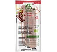 enerBIO Seitan Bratwurst Chorizo-Art (Saucisse végane) 130g