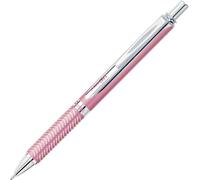 Energel Alloy Rt Roller Ball Retractable Gel Pen,Pink Barrel,Black Ink,Medium