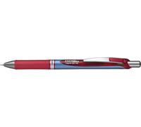 Energel Lot De 12 Bln75-B Xm Rollers Gel Rétractable Pointe 0,5 Mm Rouge