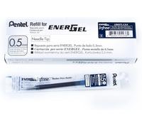 Energel Pure Lrn5tl-Cax Lot De 12 Recharges Avec Boîtier Teinté Bleu Marine Largeur De Trait 25 Mm Pointe Aiguille