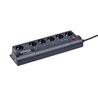 Gembird Multiprise EnerGenie EG-PMS2 6 prises programmable, protection contre les surtensions, USB Noir