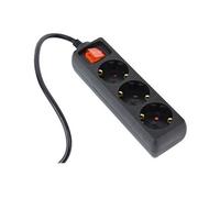 EnerGenie EG-PSU3-01 - Coupe-circuit - CA 230 V - entrée : IEC 60320 C14 - connecteurs de sortie : 3 (3 x alimentation Type F) - 60 cm cordon - noir