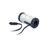 EnerGenie EG-PWC-031 Adaptateur/Onduleur Auto 150W Aluminium/Noir, Entrée 11-15V, Sortie 230V/50Hz/1A, Port USB 2.0, RoHS, câble 0.6m