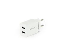 ENERGENIE EG-U2C2A-03-W CARGADOR 2 PUERTOS USB 2.1A BLANCO