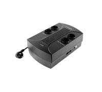 EnerGenie EG-UPS-001 Onduleur Line Interactive 0.65 kVA / 390W, 4 Prises Type F, Batterie 12V 7Ah, AVR, Niveau sonore 45dB, RoHS