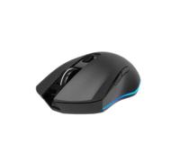 EnerGenie Firebolt Souris Gaming Sans Fil Rechargeable RGB, Noire - Récepteur Nano USB, Rétroéclairage Multicolore, DPI Ajustable