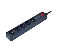 EnerGenie SPG5-C-5 - Protection contre les surtensions - CA 250 V - connecteurs de sortie : 5 - 1.5 m cordon - Allemagne - noir