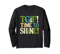 Energetic Celebration Graphic Typographie Multicolore Manche Longue