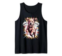 Energetic Golden Retriever Fun Woof Zoom pour Les Amoureux des Chiens Débardeur