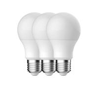 ENERGETIC Lot de 3 ampoules LED, E27, A60, 9,4 W, 2700 K, 806 lm, verre blanc