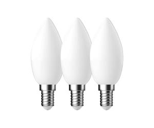 Energetic Lot de 3 ampoules LED givrées E14 4 W 470 lumens Blanc chaud 2700 K