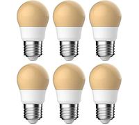 Energetic Lot de 6 ampoules LED à vis Edison E27, 3,6 W (équivalent à 25 W), 215 lumens, intensité non variable, blanc chaud 2400 K, économie d'énergie