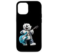 Energetic Polar Bear Rocker Jouant de la Guitare électrique Coque pour iPhone 12/12 Pro