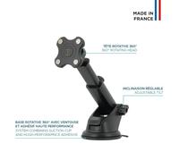 MOBILIS Dongle Magnétique Pogo Pin Récepteur + Support Ventouse Pare-Brise & Tableau de Bord Voiture 65W - Universel Smartphone Port USB-C - Energia Mobile (Dongle+SupportVentouse)