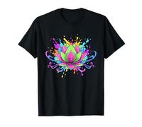Énergie de méditation Mandala Lotus Arc-en-Ciel T-Shirt