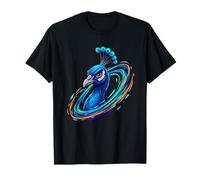 Énergie du Vortex Cosmique d'oiseaux paons majestueux T-Shirt