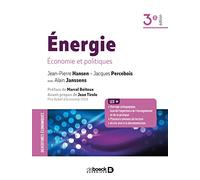 Énergie: Économie et politiques