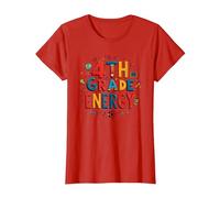 Énergie en 4e année : à l'époque de ma quatrième année, Le Plaisir Scolaire T-Shirt, Femme, Rouge, S