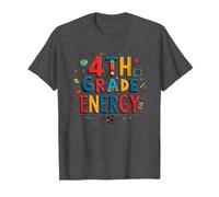 Énergie en 4e année : à l'époque de ma quatrième année, Le Plaisir Scolaire T-Shirt, Homme, Chiné Foncé, XXL