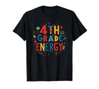 Énergie en 4e année : à l'époque de ma quatrième année, Le Plaisir Scolaire T-Shirt, Homme, Noir, 4XL