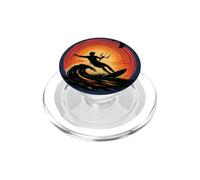 Énergie éolienne Infinie et océan Kitesurf Coucher de Soleil PopSockets PopGrip pour MagSafe