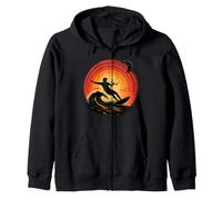 Énergie éolienne Infinie et océan Kitesurf Coucher de Soleil Sweat à Capuche