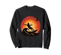 Énergie éolienne Infinie et océan Kitesurf Coucher de Soleil Sweatshirt