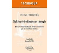 Energie Et Procédés : Maîtrise De L'utilisation De L'énergie - Bilan Et Utilisation Efficiente Et Rationnelle, Illustrés Par Des Exemples Et Excercies Corrigés