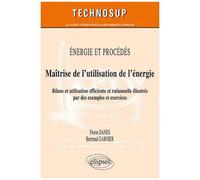 Energie Et Procédés : Maîtrise De L'utilisation De L'énergie - Bilan Et Utilisation Efficiente Et Rationnelle, Illustrés Par Des Exemples Et Excercies Corrigés
