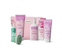 ENERGIE FRUIT - Coffret Cadeaux Curl Detox Cheveux Bouclés - 6 produits + Trousse Offerte - Shampoing, Masque, Sérum Cuir Chevelu, Gelée Définition, Lait Coiffant Nourrissant et Brosse Moussante