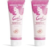 ENERGIE FRUIT | Shampoing sans Sulfate | Beurre & poudre de cacao | Cheveux Frisés & Crépus | Vegan, Marron, 250.00 ml (Lot de 2)