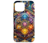 Énergie Kundalini avec la géométrie sacrée de la Terre du Cube de métatron Coque pour iPhone 16 Pro Max