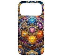 Énergie Kundalini avec la géométrie sacrée de la Terre du Cube de métatron Coque pour iPhone 17 Pro Max