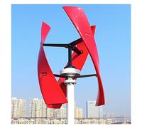 Énergie Mini Éolienne À Axe Vertical 400w 600w 1kw 12v 24v 48v 96v Moulin À Vent Générateur D'énergie Éolienne(Red,TURBINE ONLY_12V_400W)