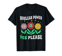 Énergie nu ire Oui s'il Vous plaît Fleurs souriantes énergie Propre T-Shirt Graphique avec Valeur