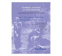 Énergie, science et philosophie au tournant des XIXe et XXe siècles, Volume 1 L'émergence de l'énergie dans les sciences de la nature - Danièle Ghesquier-Pourcin - Hermann - broché - Etude