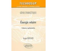 Energie solaire: Calculs et optimisation