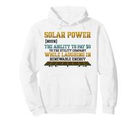 Énergie Solaire Nom du propriétaire de Panneau Solaire Facture d'électricité Sweat à Capuche