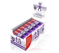 Énergies Gommes Cassis - 24 x 30 g (Boîte) - Apport d’Énergie Instantanée | 24 g Glucides, Caféine 50 mg, Électrolytes & Vitamine C - Made in France