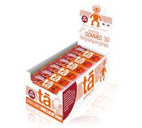 Énergies Gommes Orange Grenade - 24 x 30 g (Boîte) - Apport d’Énergie Instantanée | 24 g Glucides, 50mg Caféine, Électrolytes & Vitamine C - Made in France