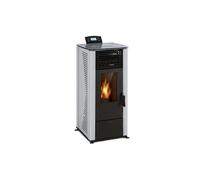 Energiewende Poêle à granules 5 niveaux - Puissance thermique 5/10kW Blanc