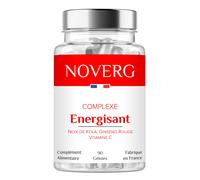 Energisant Puissant Booster D'energie À Effet Rapide, Puissance & Endurance Noix De Kola, Ginseng Rouge, Vitamine C Vegan 90 Gélules Fabriqué En France