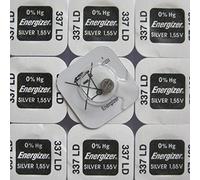 Energizer 337 SR416SW Lot de 10 piles bouton à oxyde d'argent 0 % mercure